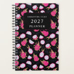 Modern Tropical Fruit Pattern Planner<br><div class="desc">Stay organized in style with the Modern Tropical Fruit Pattern Planner. This planner features a vibrant and eye-catching dragon fruit design, bringing a touch of tropical charm to your daily planning routine. Perfect for tracking appointments, goals, and to-do lists, it combines functionality with a fresh, modern aesthetic. The durable cover...</div>