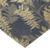 Modern Tropical Gold Foliage Blue Pattern Medium Tafelloper (Hoek)