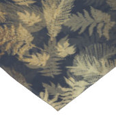 Modern Tropical Gold Foliage Blue Pattern Tafelkleed (Gekanteld)