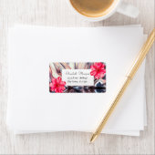 Modern Tropical, Hibiscus Abstract Etiket (Insitu)