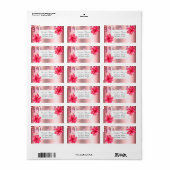 Modern Tropical, Hibiscus, Drips Etiket (Full Sheet)