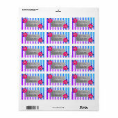 Modern Tropical, Hibiscus Etiket (Full Sheet)