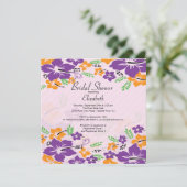 Modern Tropical Hibiscus Flowers Vrijgezellenfeest Kaart (Staand voorkant)