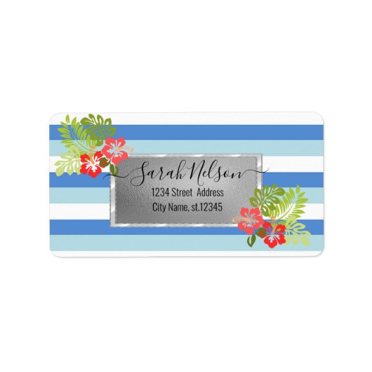 Modern Tropical, Hibiscus Label (Voorkant)