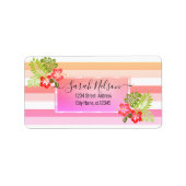 Modern Tropical, Hibiscus Label (Voorkant)