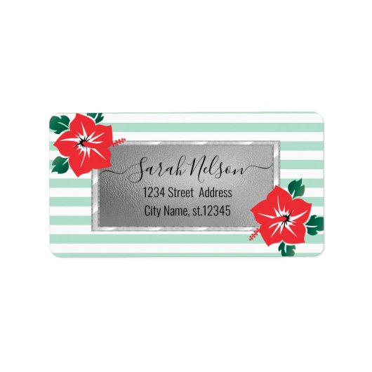 Modern Tropical, Hibiscus Label (Voorkant)