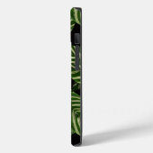 Modern Tropical Leaf Palm Plant Print Monogram Case-Mate iPhone Case (Achterkant / Links)