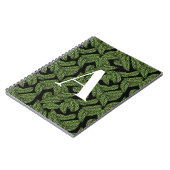 Modern Tropical Leaf Palm Plant Print Monogram Notitieboek (Linkerzijde)