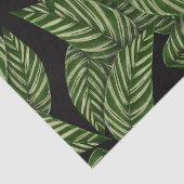 Modern Tropical Leaf Palm Plant Print Monogram Tissuepapier (Detail)
