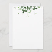 Modern Tropical Leaves Paar Vrijgezellenfeest Kaart (Achterkant)