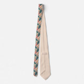 Modern Tropical Leaves Pattern Neck Tie Stropdas (Achterkant)