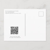 Modern Tropical Ocean Beach Script Save the Date Aankondigingskaart (Achterkant)