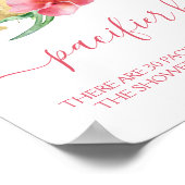 Modern Tropical Pacifier Hunt Baby shower Game Poster (Hoek)