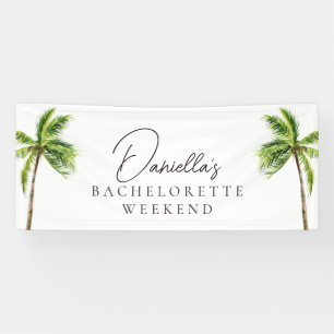 Modern Tropical Palm Bachelorette Weekend Spandoek