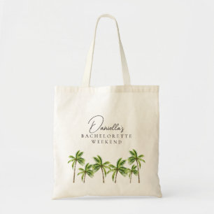 Modern Tropical Palm Bachelorette Weekend Tote Bag