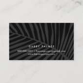 MODERN TROPICAL PALM LEAF logo trendy roos Gold Visitekaartje (Achterkant)