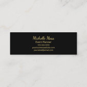 Modern Tropical Palm Trees Boho Botanical  Mini Visitekaartje (Achterkant)