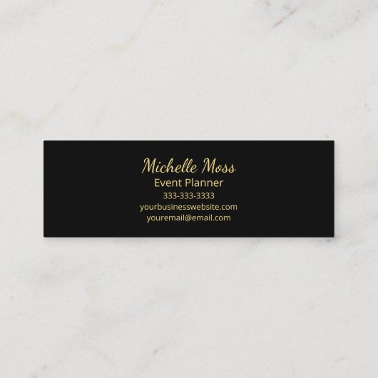 Modern Tropical Palm Trees Boho Botanical  Mini Visitekaartje (Achterkant)