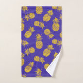 Modern Tropical Pineapple Watercolor Bad Handdoek (Handdoek)