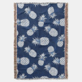 Modern Tropical Pineapple Watercolor Deken (Voorkant Verticaal)