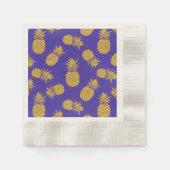 Modern Tropical Pineapple Watercolor Servet (Voorkant)