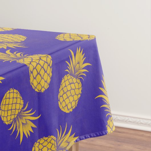 Modern Tropical Pineapple Watercolor Tafelkleed (Voorbeeld)