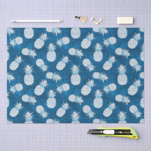 Modern Tropical Pineapple Watercolor Tissuepapier (Craft)
