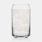 Modern Tropical Plant Print – Pink and Green Blikvorm Glas (Voorkant)