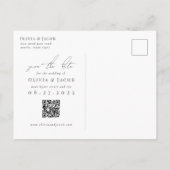 Modern Tropical Save the Date Briefkaart (Achterkant)