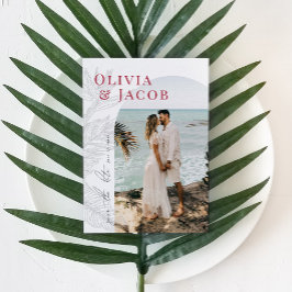 Modern Tropical Save the Date Kaart