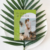 Modern Tropical Save the Date Kaart