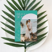 Modern Tropical Save the Date Kaart