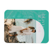 Modern Tropical Save the Date Magnet Magneet (Horizontaal)