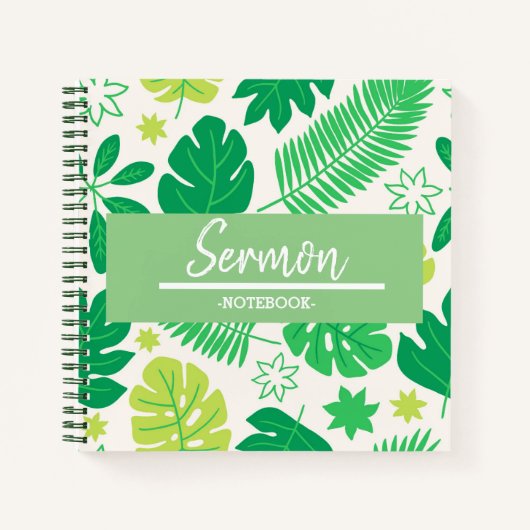 Modern Tropical Sermon Notitieboek (Voorkant)