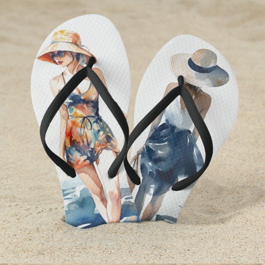 Modern Tropical Summer Beach Mode Teenslippers