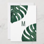 Modern Tropical Swiss Cheese Gold Brunch Bubble Kaart (Achterkant)