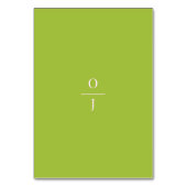 Modern Tropical Table Number Kaart (Achterkant)