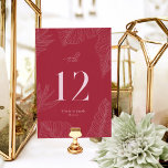 Modern Tropical Table Number Kaart<br><div class="desc">Deze Table Number Kaart van het Leilani Collectie is voorzien van felle, gedurfde kleuren en een moderne typografie, zeker om een blijvende indruk te maken op uw gasten! Personaliseer het eenvoudig en snel met uw gegevens. Druk op de knop 'aanpassen' om de stijl en plaatsing van de tekst verder te...</div>