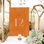 Modern Tropical Table Number Kaart<br><div class="desc">Deze Table Number Kaart van het Leilani Collectie is voorzien van felle, gedurfde kleuren en een moderne typografie, zeker om een blijvende indruk te maken op uw gasten! Personaliseer het eenvoudig en snel met uw gegevens. Druk op de knop 'aanpassen' om de stijl en plaatsing van de tekst verder te...</div>