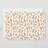 Modern Tropical Travel Gold-fotokerstmis Feestdagenkaart (Achterkant)