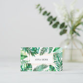 Modern Tropical Visitenkarte Visitekaartje (Staand voorkant)