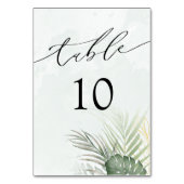 Modern Tropical Watercolor Wedding Kaart (Voorkant)