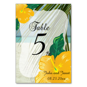 Modern Tropical Wedding Personaliseren Kaart