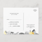 Modern Tropical Wedding RSVP-Briefkaart Briefkaart (Achterkant)