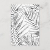 Modern Tropical Wedding Schema van Evenementen Kaa Informatiekaartje (Achterkant)