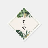 Modern Tropical Wedding Servet (Hoek)