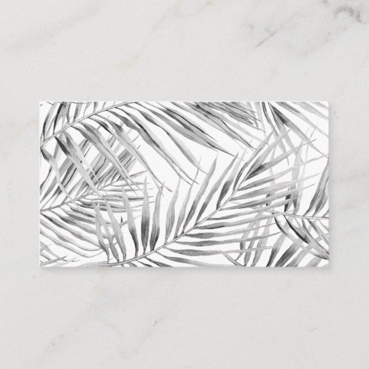 Modern Tropical Wedding Website Enclosure Kaart (Achterkant)