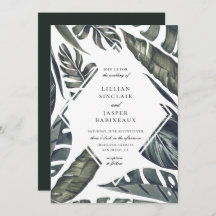 Modern Tropics Diamond Leaf Lijst Wedding