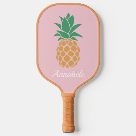 Modern tropisch anananesologram pickleball paddle (Voorkant)