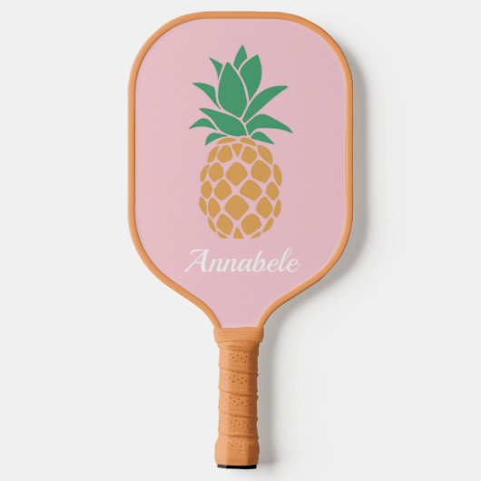 Modern tropisch anananesologram pickleball paddle (Achterkant)